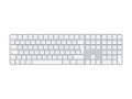 Apple Hg Hungarian Notebook keyboards - Mxk73mg-a Magic Keyboard With Touch Id And Numeric Keypad For Mac Models With Apple Silicon - Hungarian - White Keys